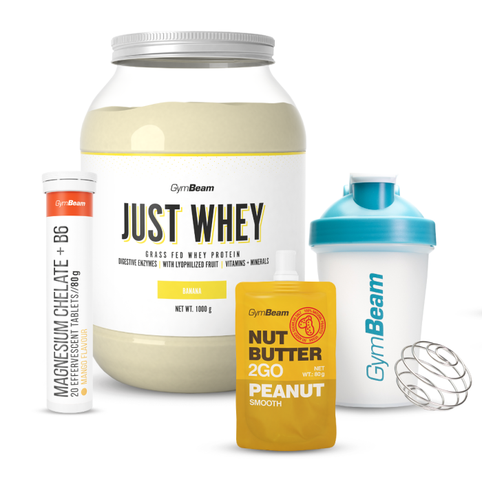 Just Whey Grass-Fed Πρωτεΐνη  – GymBeam 1000 g - Μιλκσεικ Σοκολάτας  - 00