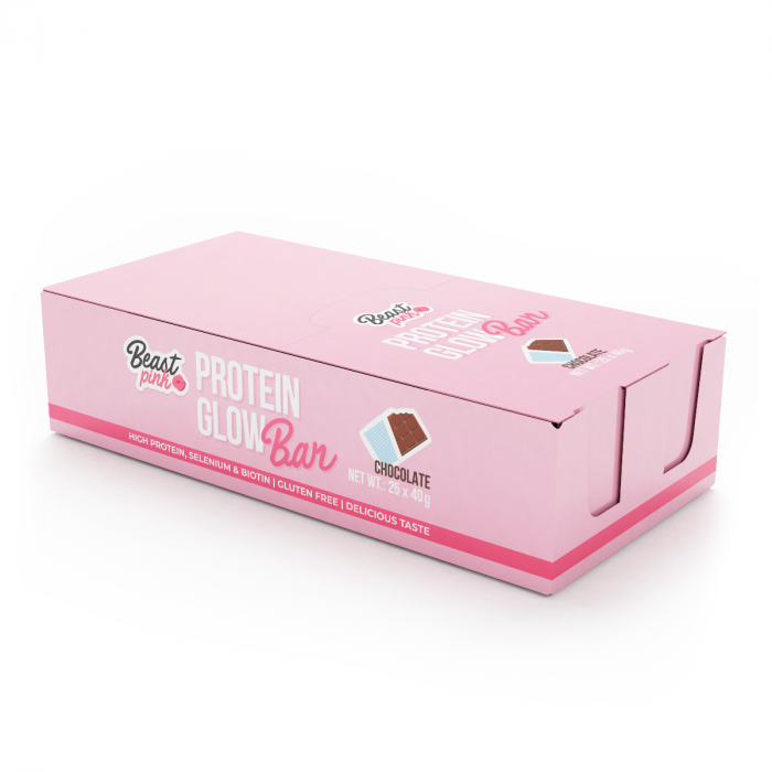 Protein GlowBar - BeastPink 40 g - Φράουλα