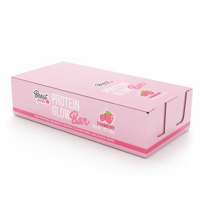 Protein GlowBar - BeastPink 40 g - Φράουλα
