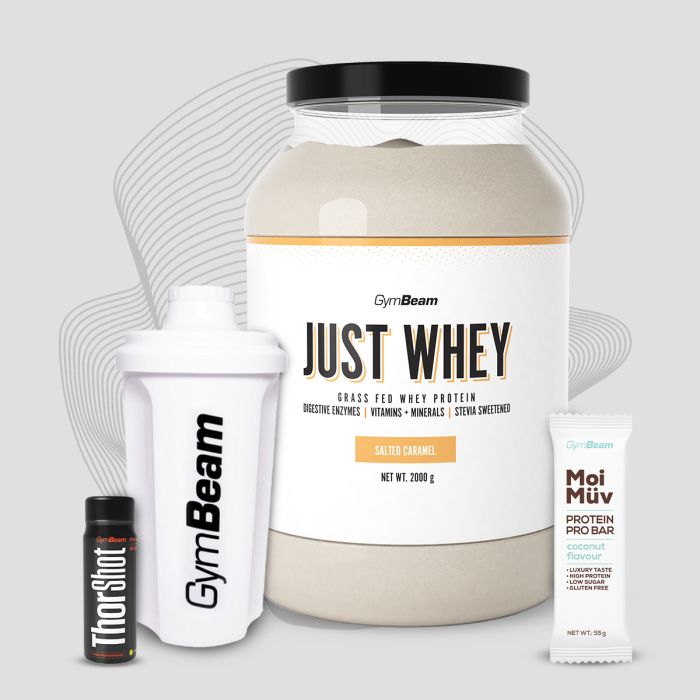 Just Whey Grass-Fed Πρωτεΐνη  – GymBeam 1000 g - Μιλκσεικ Σοκολάτας  - 00