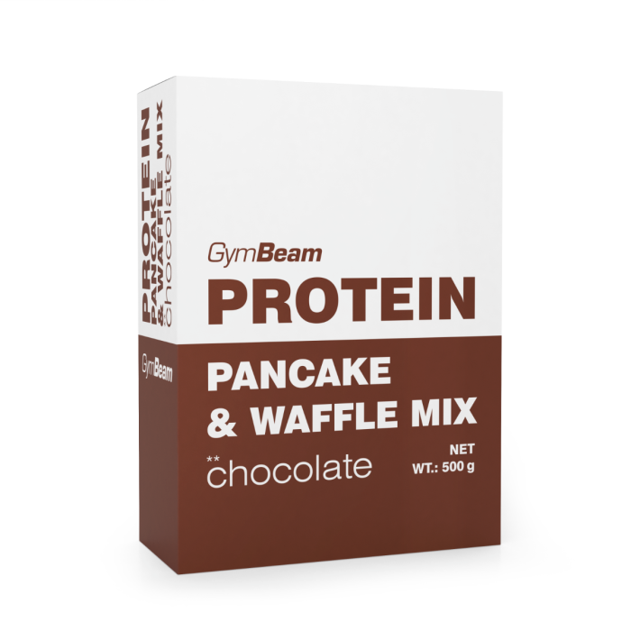 Mix για Πρωτεϊνικά Pancakes και Waffles 500g  - GymBeam Σοκολάτα