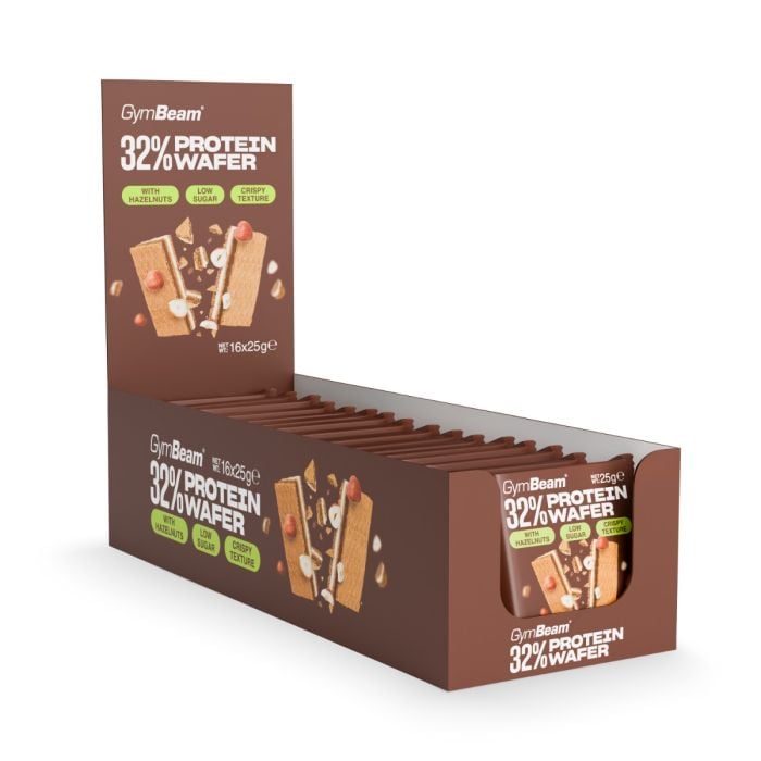 32% Πρωτεϊνική Γκοφρέτα - GymBeam 25 g - 00