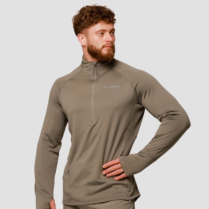Pulse 1/2 Zip Running Φούτερ Vetiver - GymBeam XL