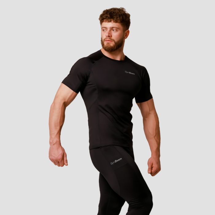 Pulse Running T-Shirt Black - GymBeam M