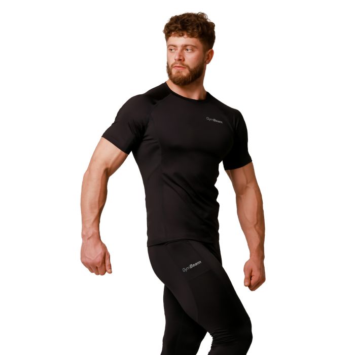 Pulse Running T-Shirt Black - GymBeam M