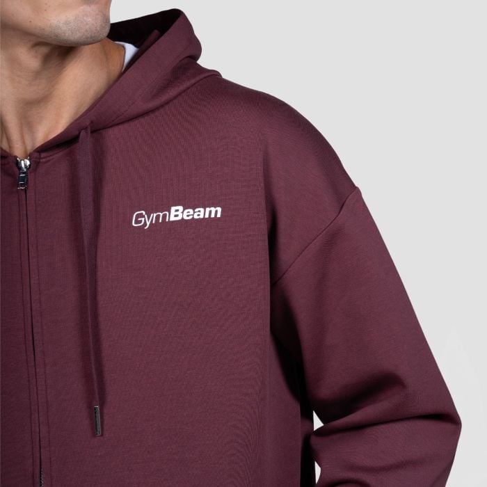 Relay Zip Hoodie Fig - GymBeam S