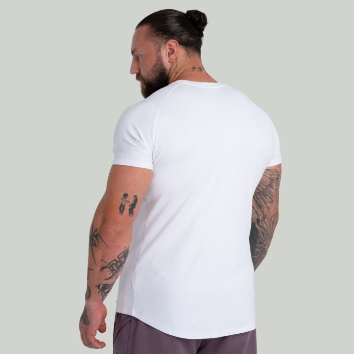 Ribbed Tee White- STRIX L