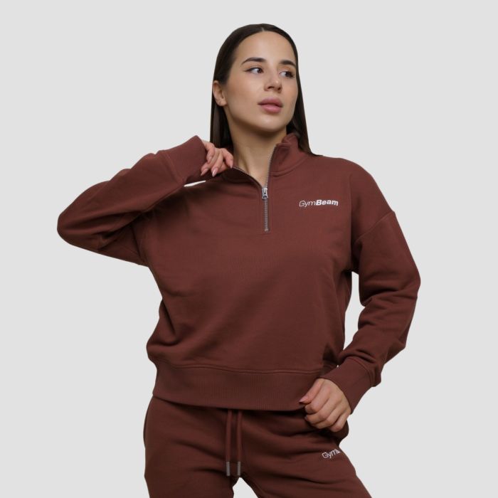 Γυναικείο Jumper Agile 1/2 Zip Root  - GymBeam XL