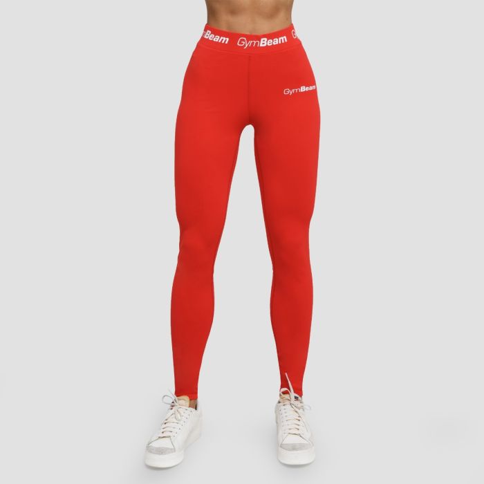 Women‘s Leggings Simple Rouge Red - GymBeam