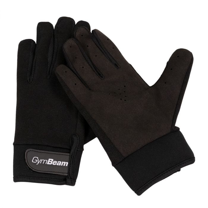 Αθλητικά γάντια Full Finger Black – GymBeam