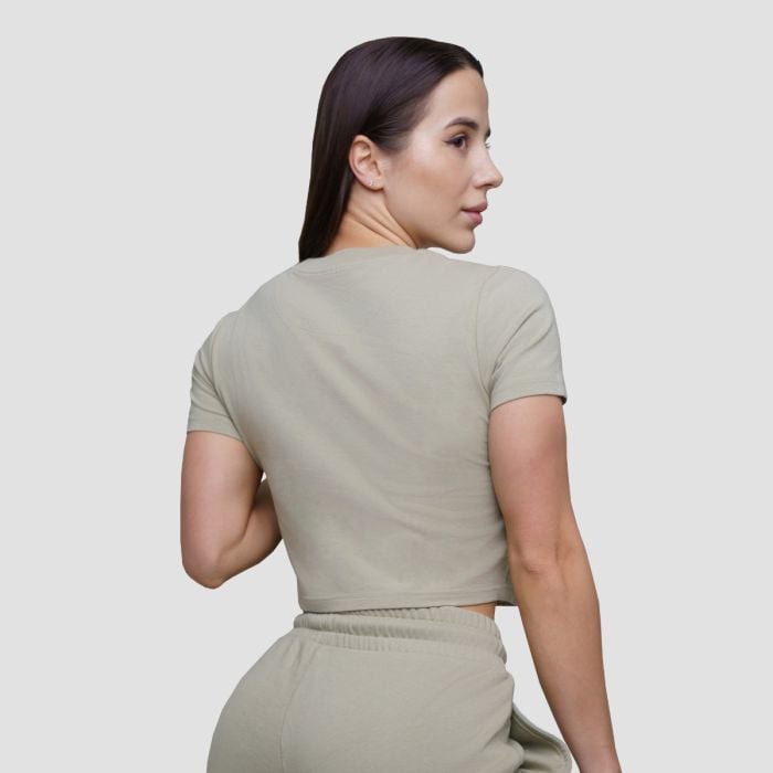 Γυναικείο Agile Cropped T-Shirt Sage - GymBeam L