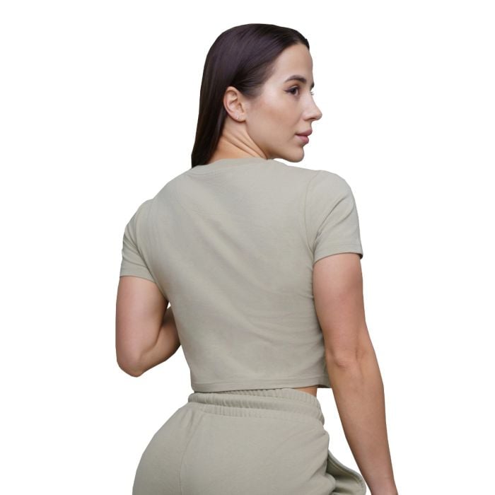 Γυναικείο Agile Cropped T-Shirt Sage - GymBeam L