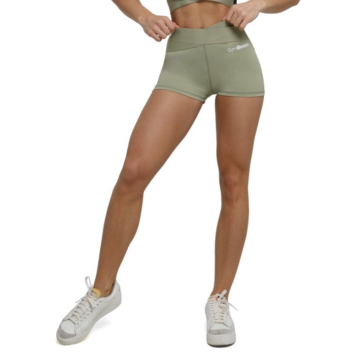 Γυναικείο κοντό κολάν Agile Sage - GymBeam XXL