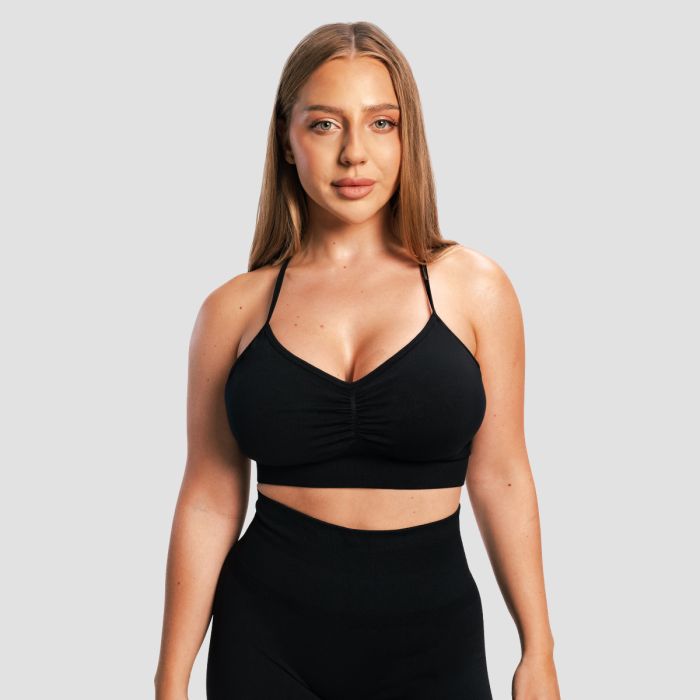 Αθλητικό Μπουστάκι Sculpt Seamless Black - GymBeam S