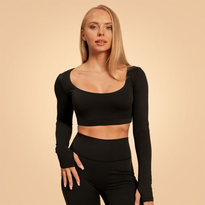 Γυναικείο Sense Crop Top Black - BeastPink M