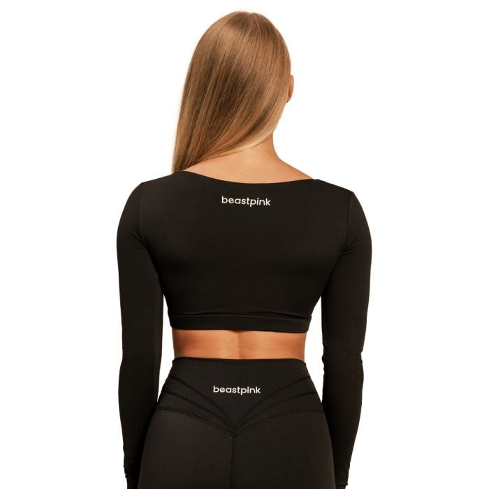 Γυναικείο Sense Crop Top Black - BeastPink M