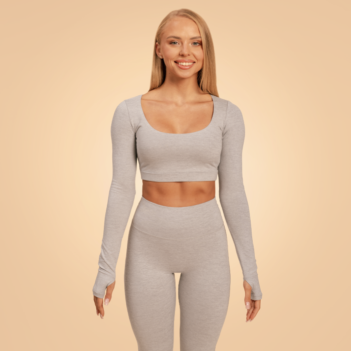 Γυναικείο Sense Crop Top Grey - BeastPink M