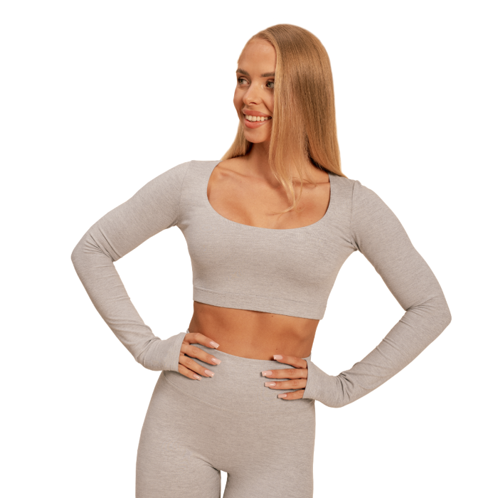 Γυναικείο Sense Crop Top Grey - BeastPink M