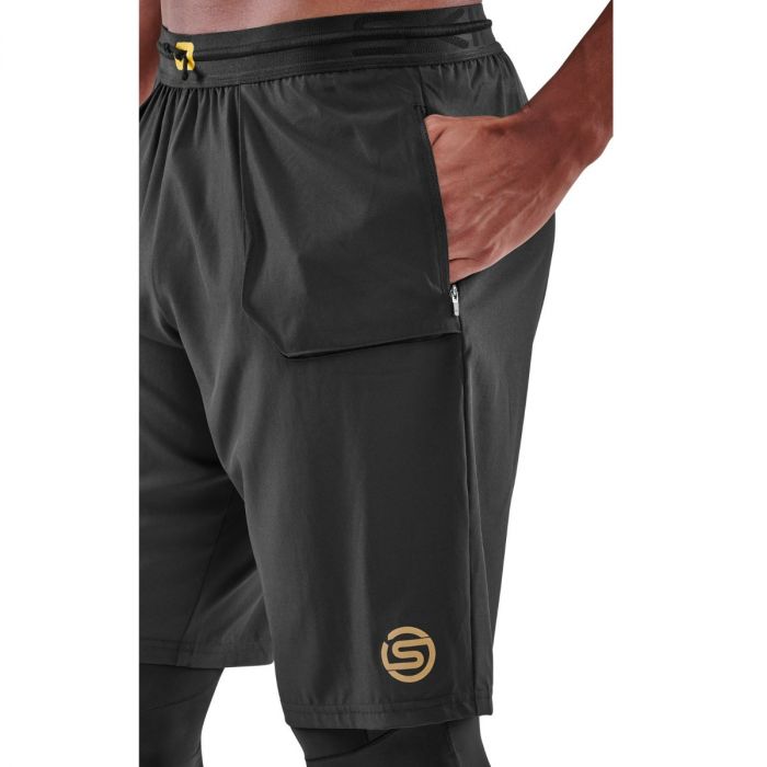 Κολά συμπίεσης Series-5 Travel and Recovery Black - SKINS XXL