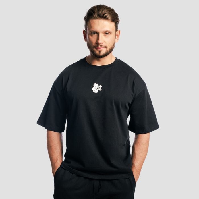 T-Shirt Boxy Shaker Black - GymBeam L