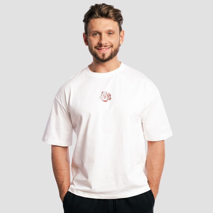 T-Shirt Boxy Shaker White - GymBeam XL