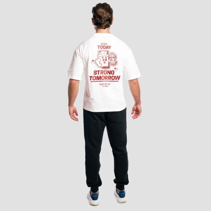 T-Shirt Boxy Shaker White - GymBeam XL