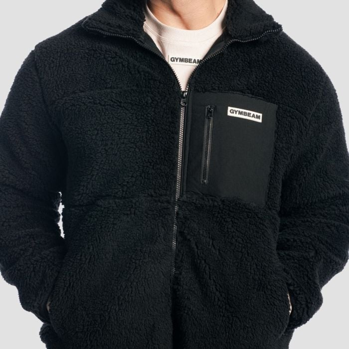 Μπουφάν Sherpa Black - GymBeam XL