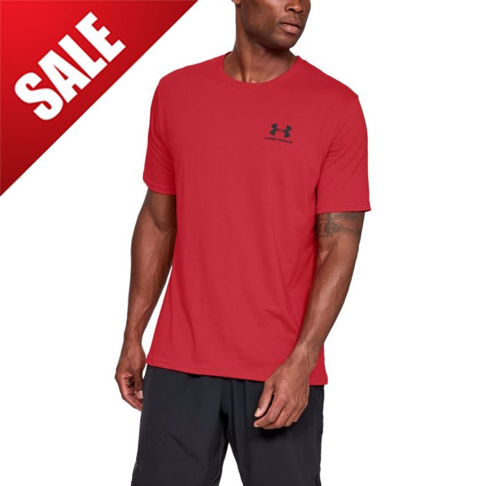 Sportstyle Left Chest SS Red - Under Armour