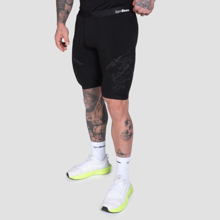 Static Seamless Shorts Black - GymBeam XL