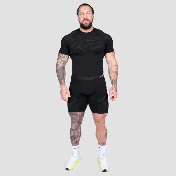 Static Seamless Shorts Black - GymBeam XL