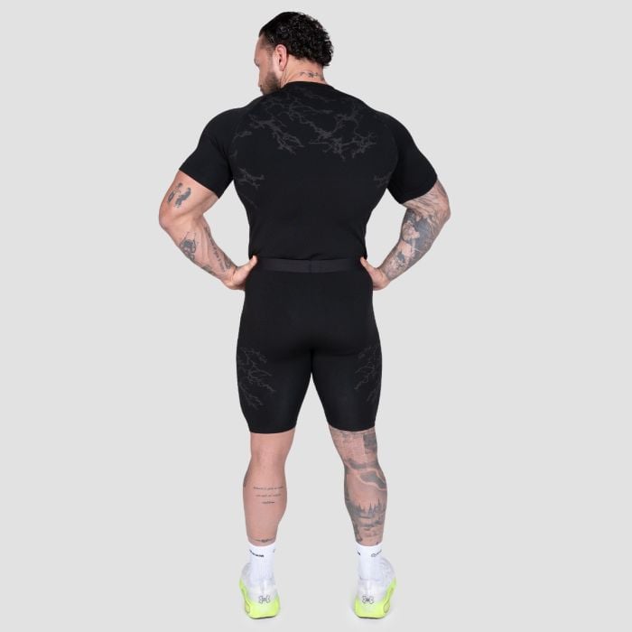 Static Seamless T-shirt Black - GymBeam L