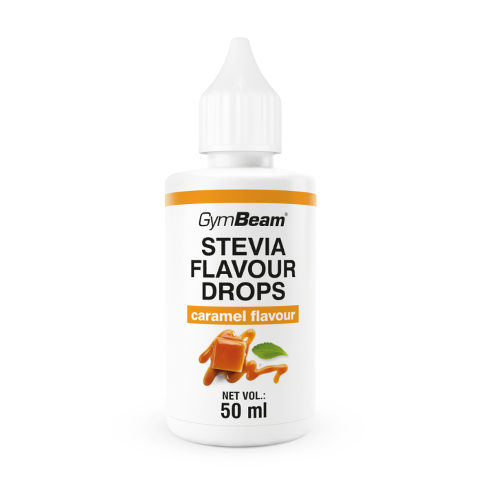 Stevia Flavour Drops - GymBeam 50 ml - Καραμέλα