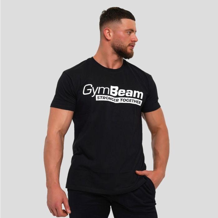 Ανδρικό T-shirt Stronger Together  Black- GymBeam L