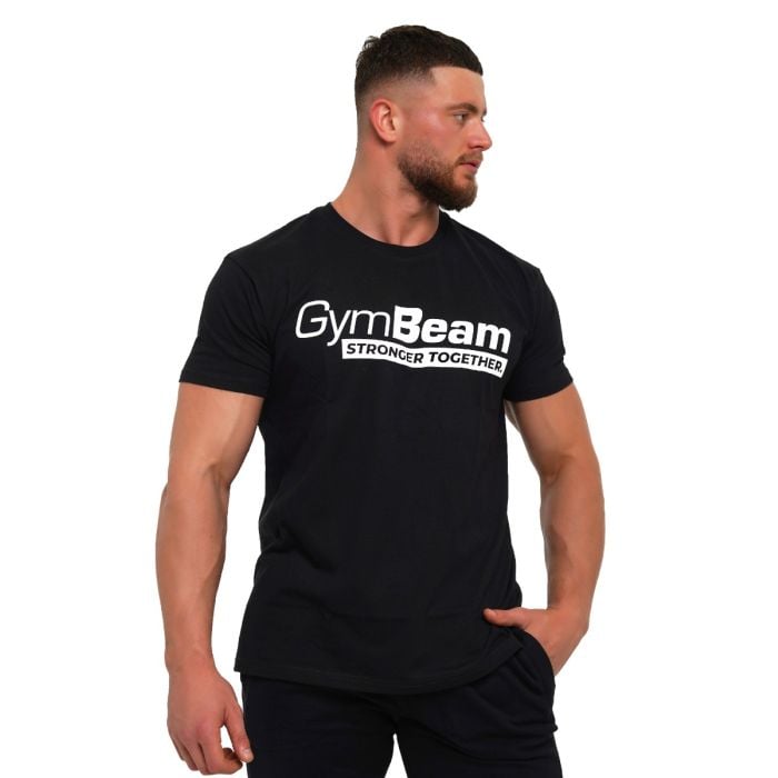 Ανδρικό T-shirt Stronger Together  Black- GymBeam L