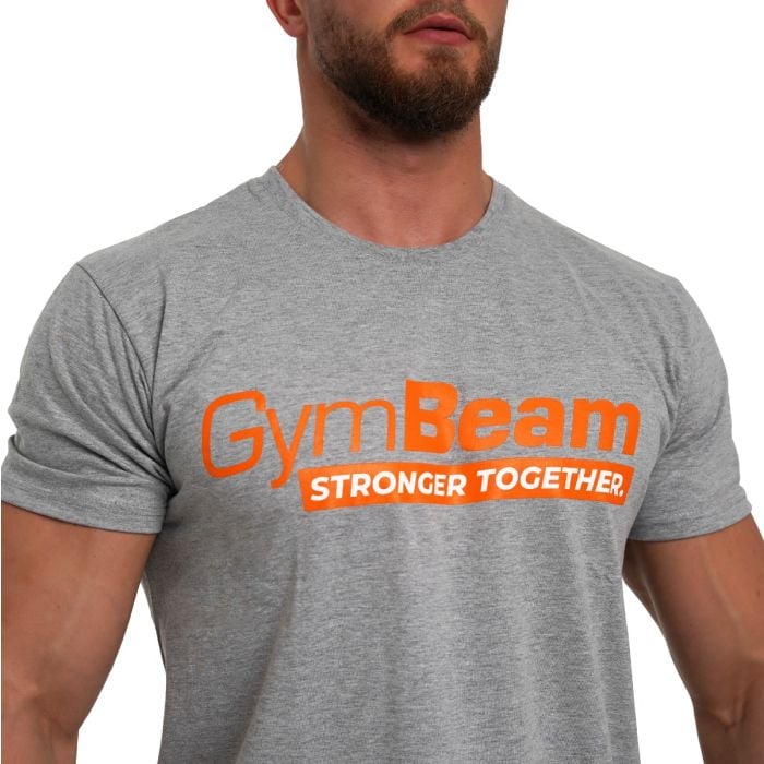 Μπλουζάκι Stronger Together Grey - GymBeam L