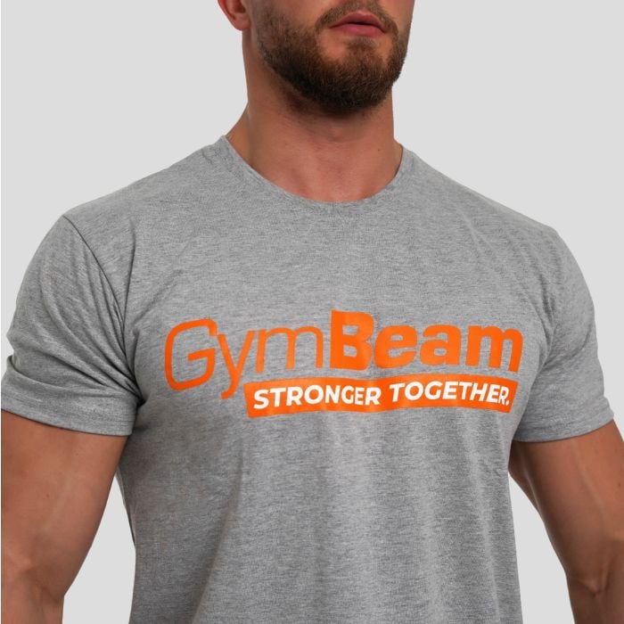 Μπλουζάκι Stronger Together Grey - GymBeam L