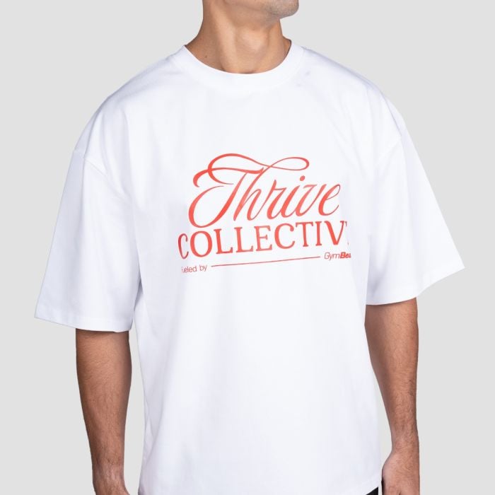 Thrive T-shirt White- GymBeam XXL