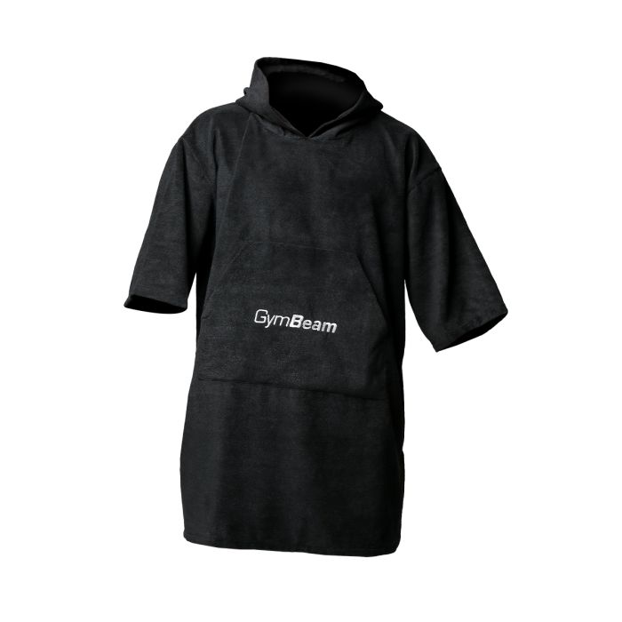 Towel Poncho Terry Black - GymBeam single_variant