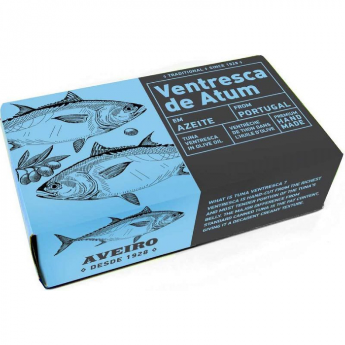 Tuna fillets Ventresca in olive oil 120 g - Aveiro