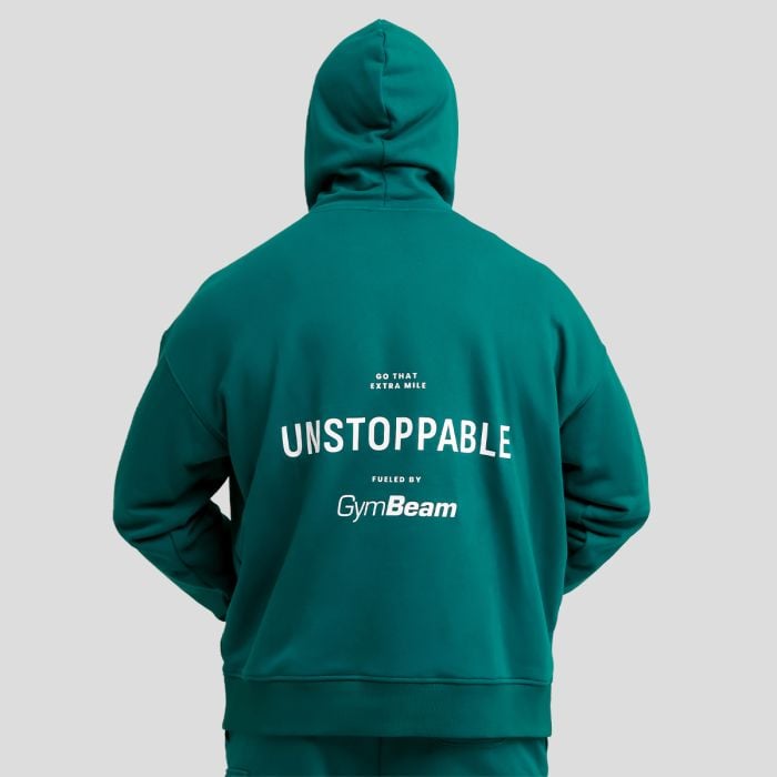Unstoppable Hoodie Green - GymBeam L