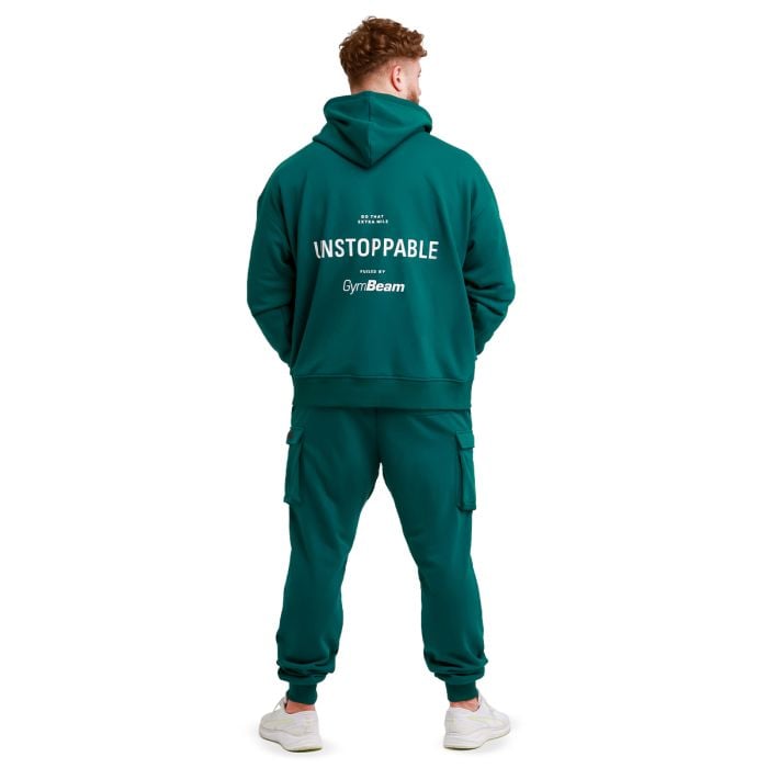 Unstoppable Hoodie Green - GymBeam L