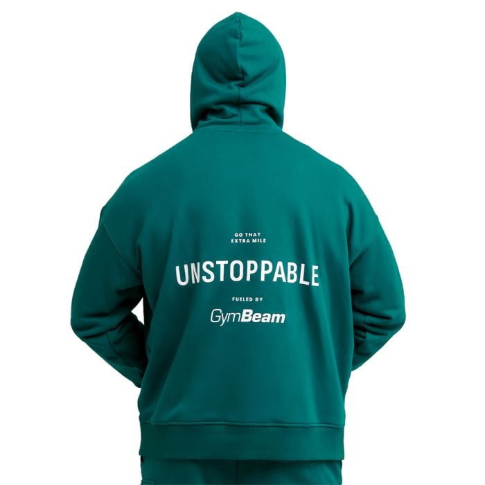 Unstoppable Hoodie Green - GymBeam L