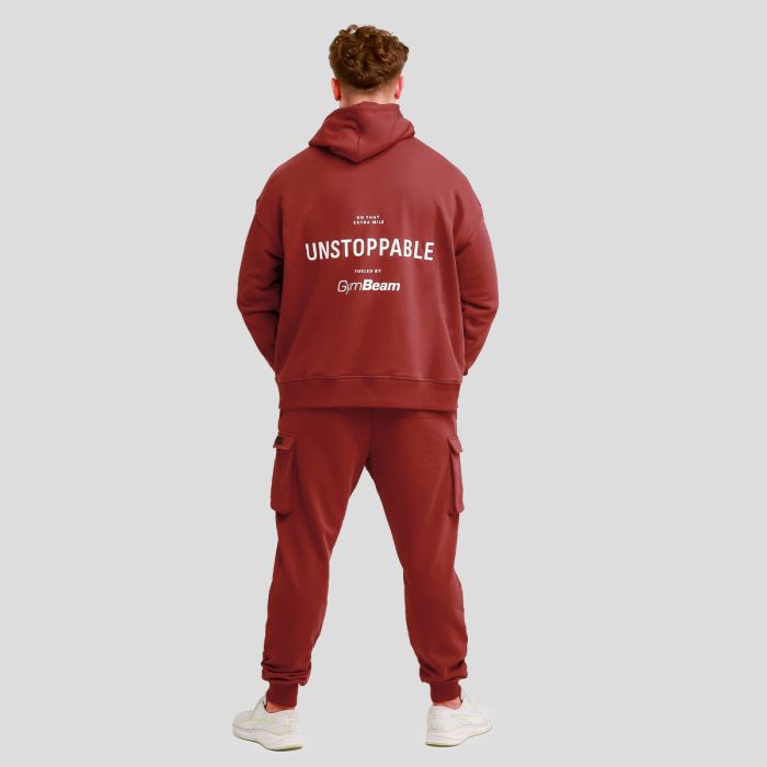 Unstoppable Hoodie Red - GymBeam XXXL