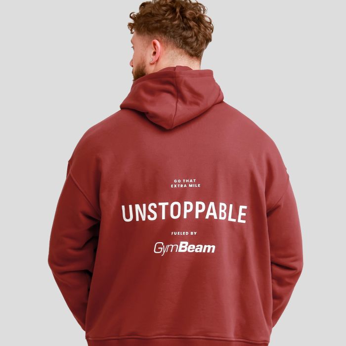 Unstoppable Hoodie Red - GymBeam XXXL
