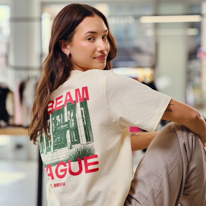 Prague T-shirt Cream - GymBeam M