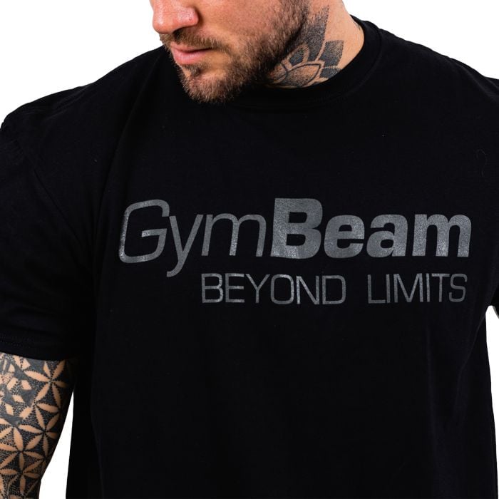 Ανδρικό T-shirt Beyond Limits Βlack - GymBeam L