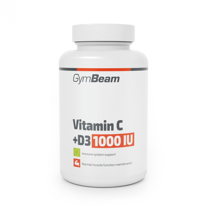 Βιταμίνη C + D3 1000 IU - GymBeam