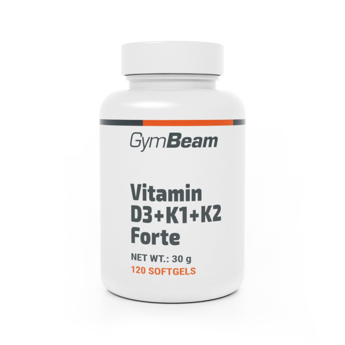 Βιταμίνες D3+K1+K2 Forte - GymBeam 120 καψ.