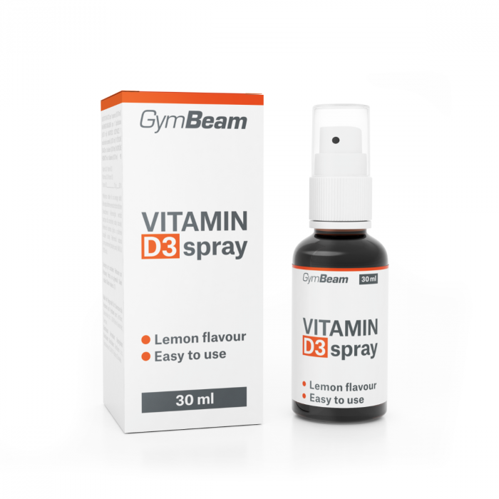 Βιταμίνη D3 1000 IU σε σπρέι – GymBeam 30 ml - Λεμόνι