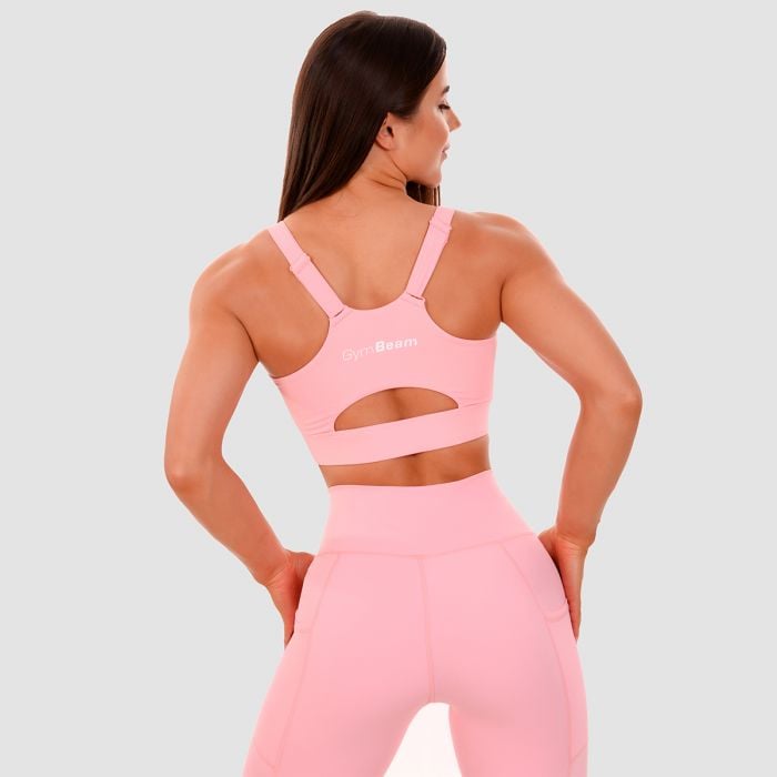 Αθλητικό Μπουστάκι Cut-Out Pink – GymBeam S